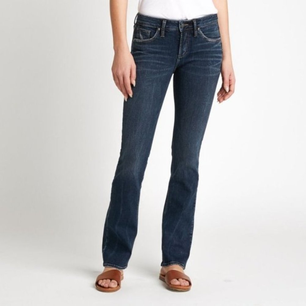 Silver Jeans Avery Slim Boot Mid Rise Blue Jean Size 29